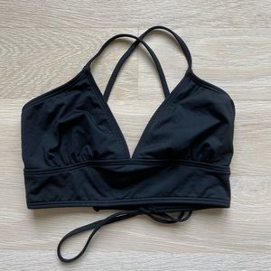 Black Athleta bikini top, XXS